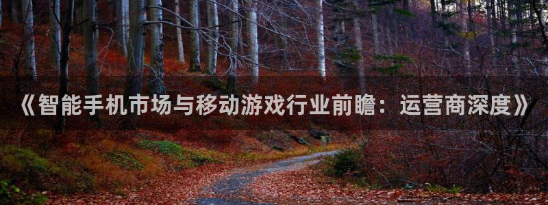 杜邦娱乐app：《智能手机市场与移动游戏行业前瞻：运营商深度