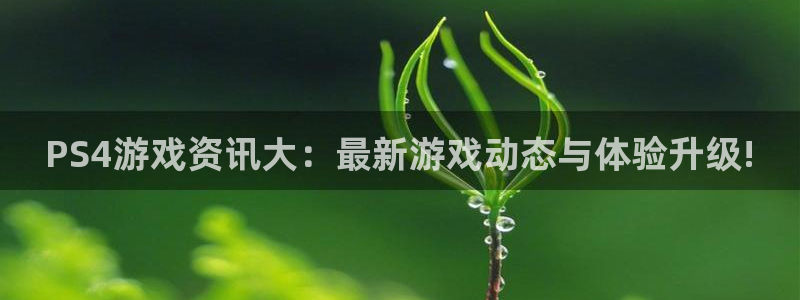 杜邦娱乐网页登录入口官网：PS4游戏资讯大：最新游戏动态与体