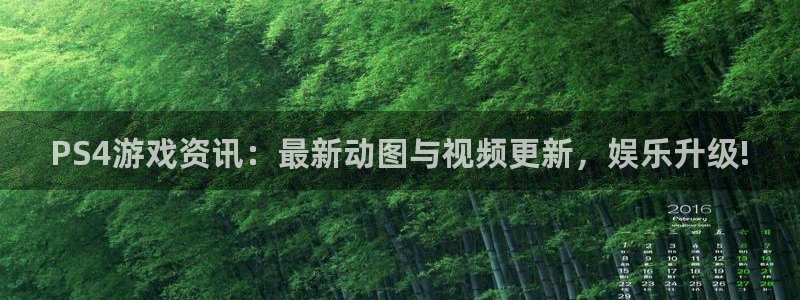 杜邦娱乐网址注册：PS4游戏资讯：最新动图与视频更新，娱乐升